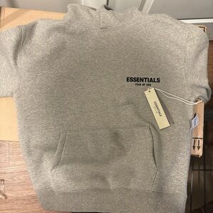 Essentials Dark Oatmeal fear of god hoodie